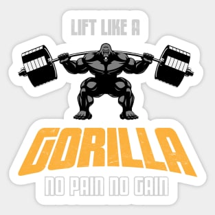 Lift Like A Gorilla Sticker